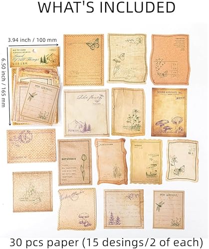 Miniatura 2 de ZXMNBH Papel para álbum de recortes, kit de ensayo, collage diario, planificador, materiales, suministros de decoración de diario basura para