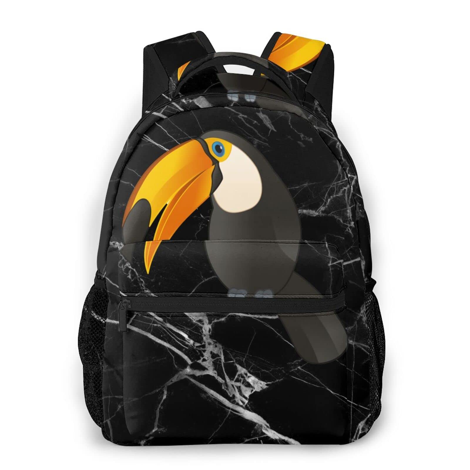 Toco-Toucan-Black Backpack Work Bags Daypacks for Women Men