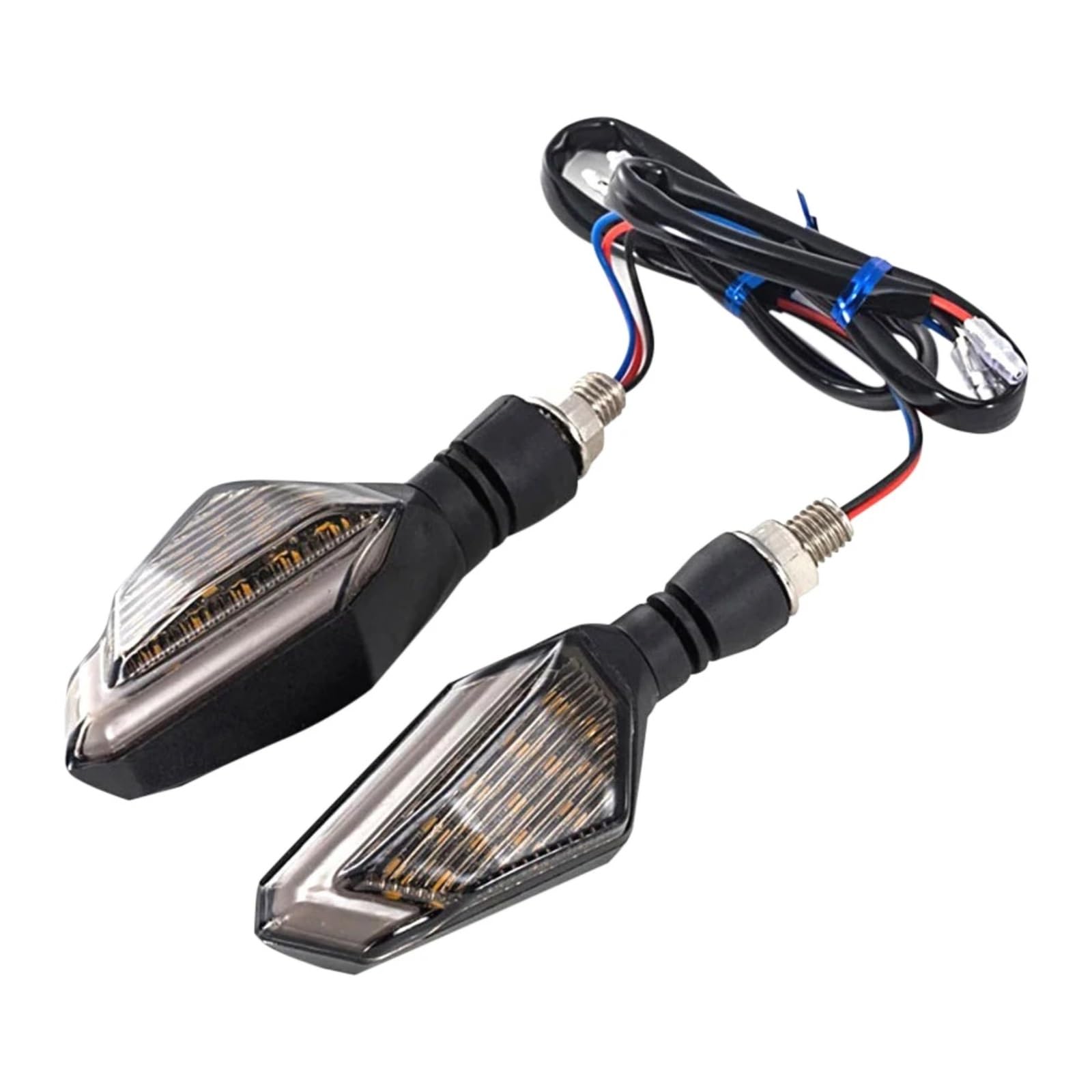 Indicatore Di Direzione Moto Sinistro E Destro Da 2 Pezzi DRL Indicatore Luci Di Marcia Diurna Lampada Lampeggiante(White)