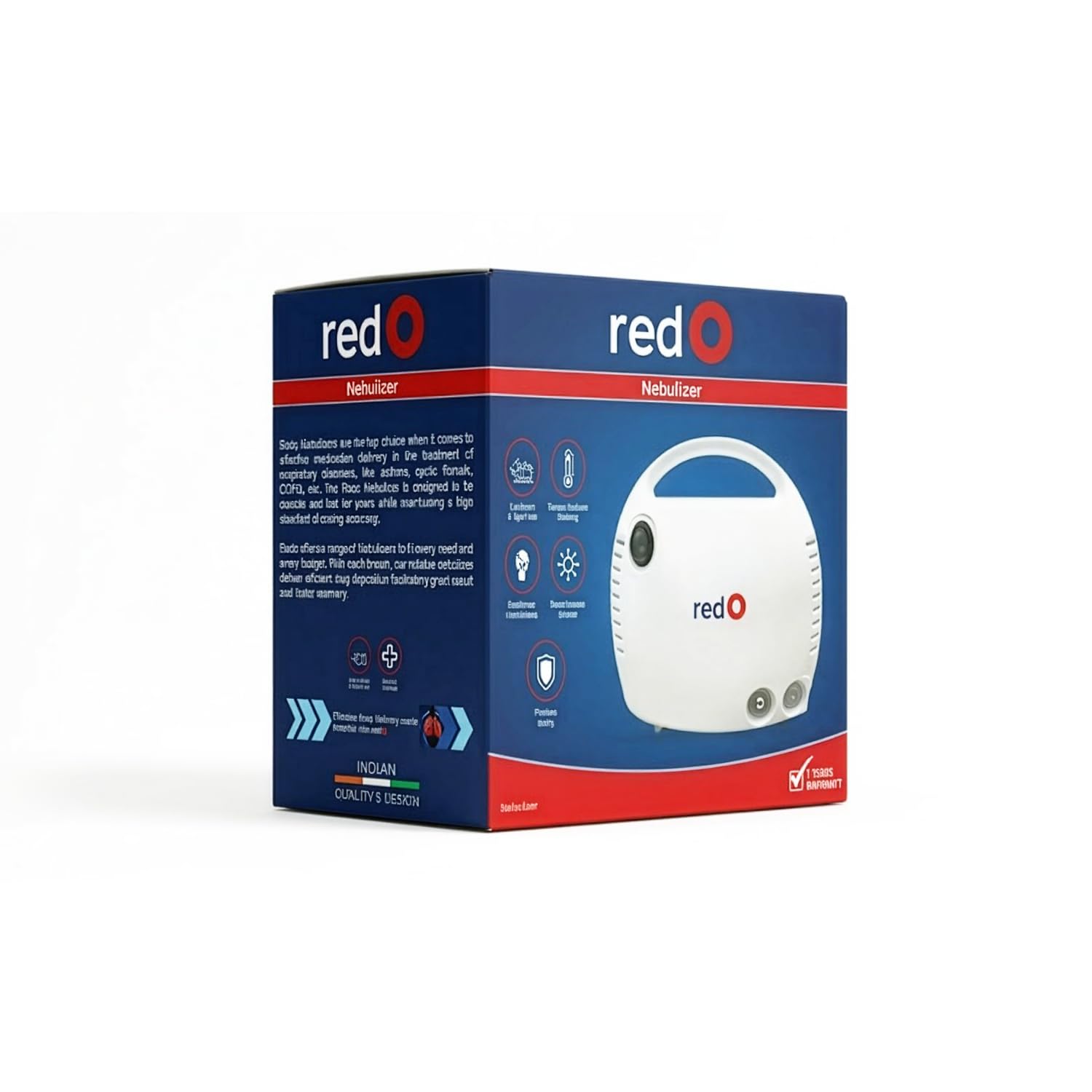 redO Portable Mesh Nebulizer Machine for Adults & Kids | Ultrasonic Inhaler with Ultra-Fine Mist | Low Noise Nebulizer for Asthma & Respiratory Care | Compact for Home & Travel 1