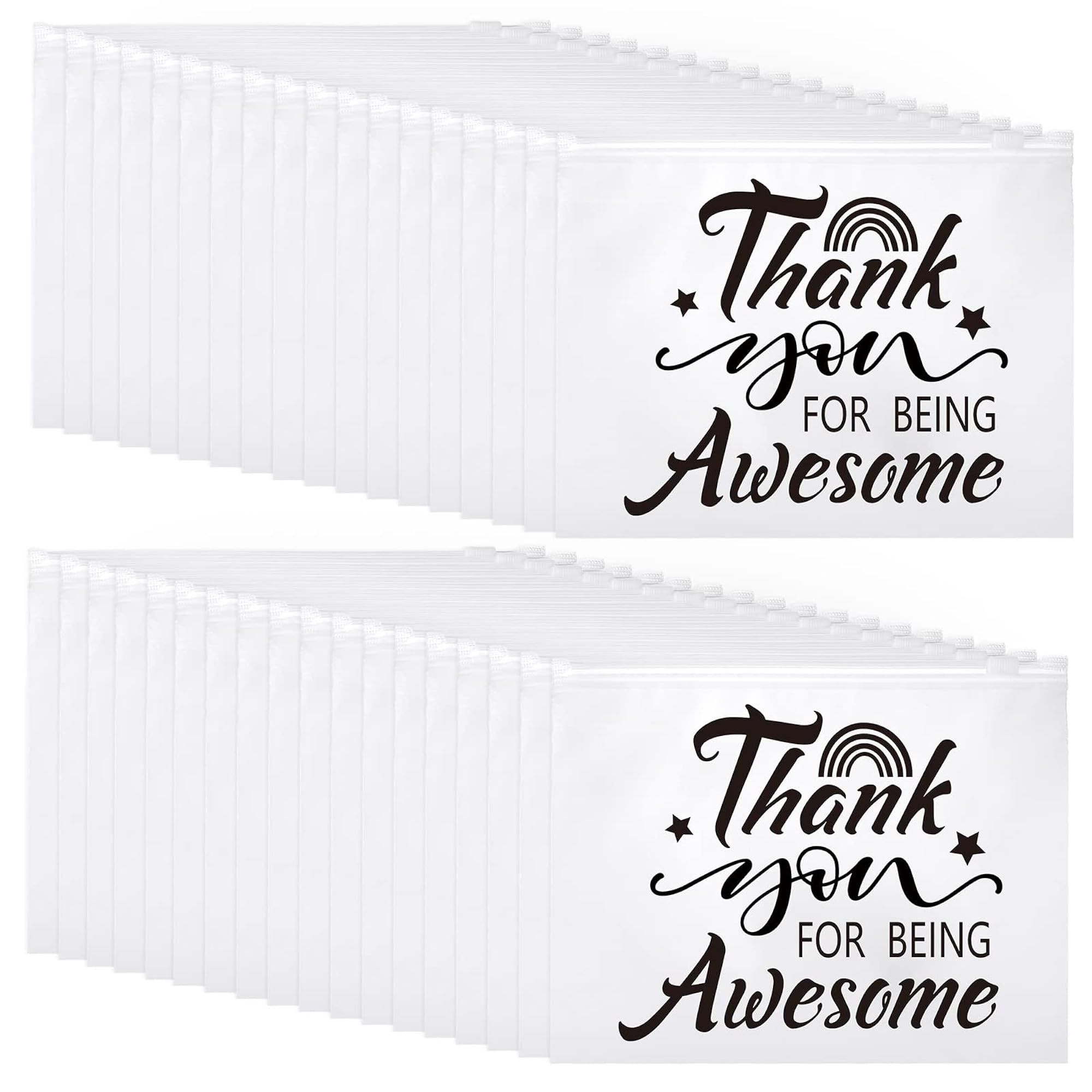 50 Pcs Bulk Makeup Bags, Inspirational Gifts