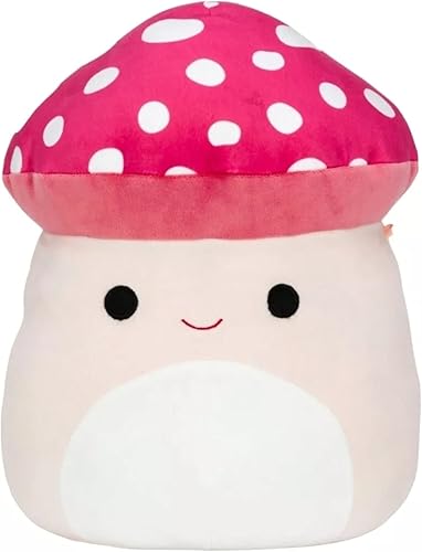 KellyToy Squishmallows - Juguete de peluche Malcom The Mushroom Food Squad de 8 pulgadas