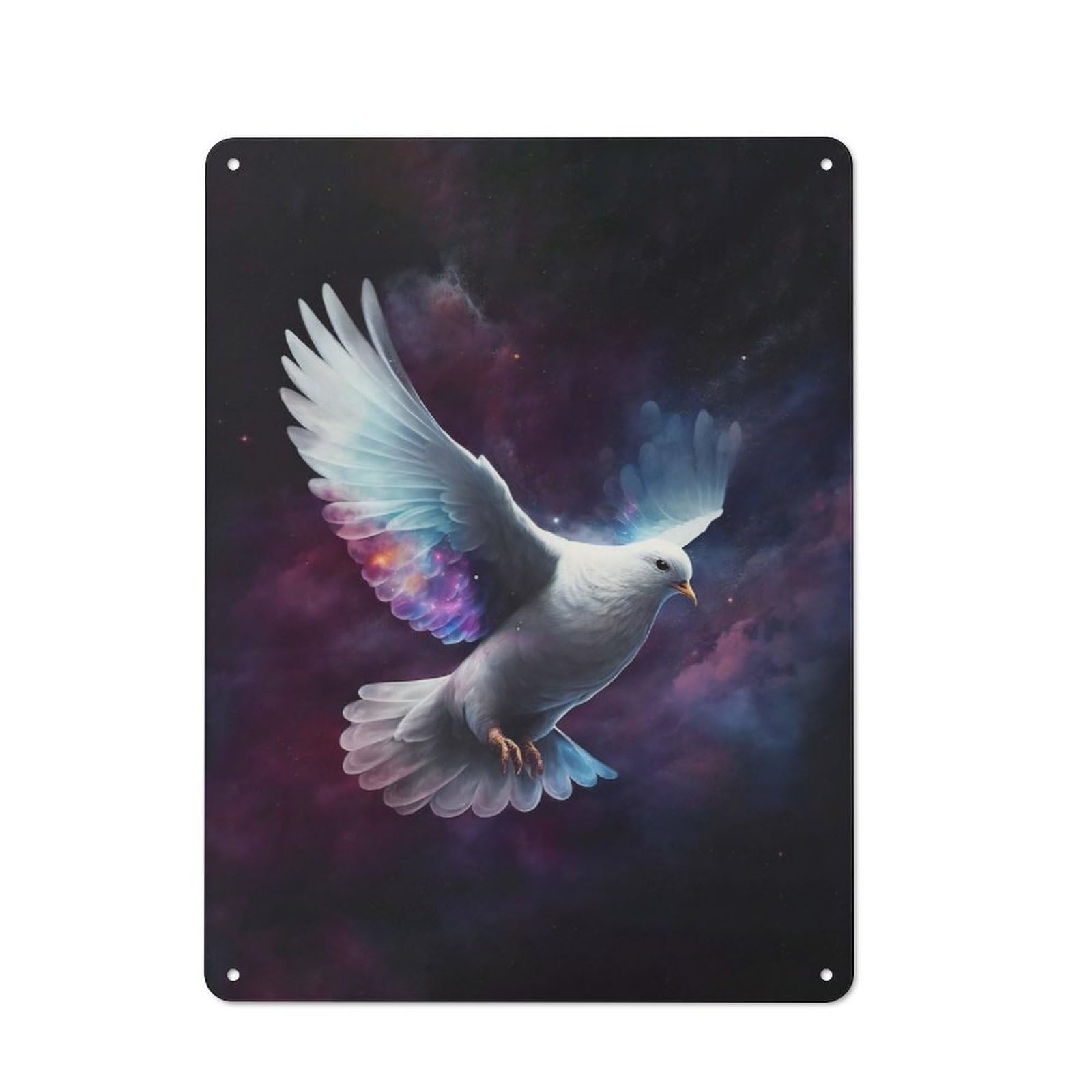 Junmoney Space Dove Retro Tin Sign 40X30cm For Garden Room Or Summerhouse, A Housewarming Gift For Garden Room Decor Fans