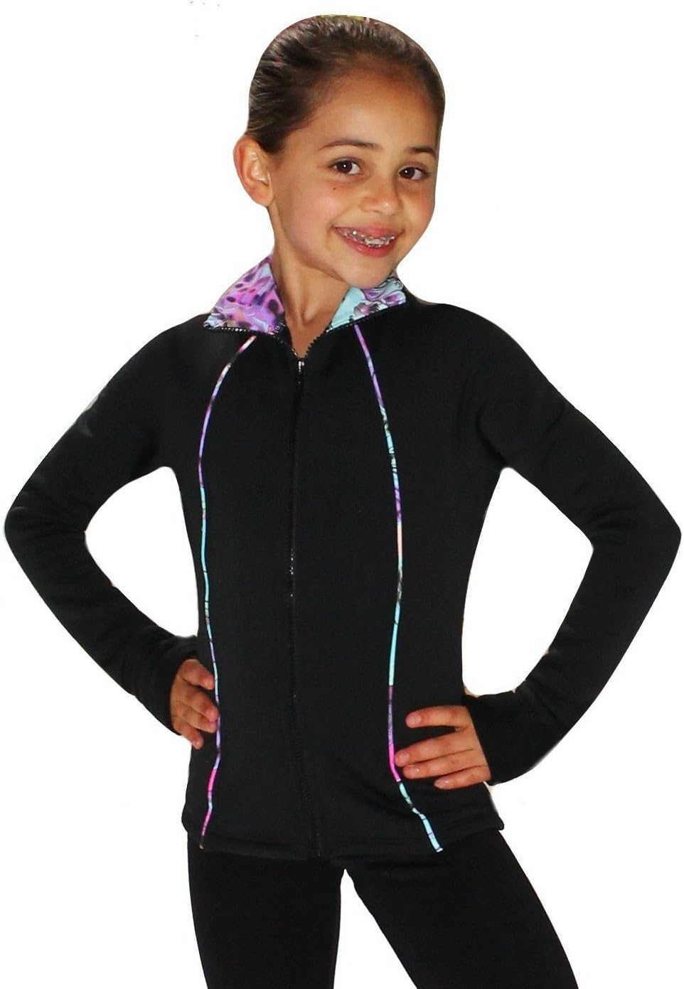 Ice Fire Poly/Spandex Venetta Fit Figure Skating Jacket