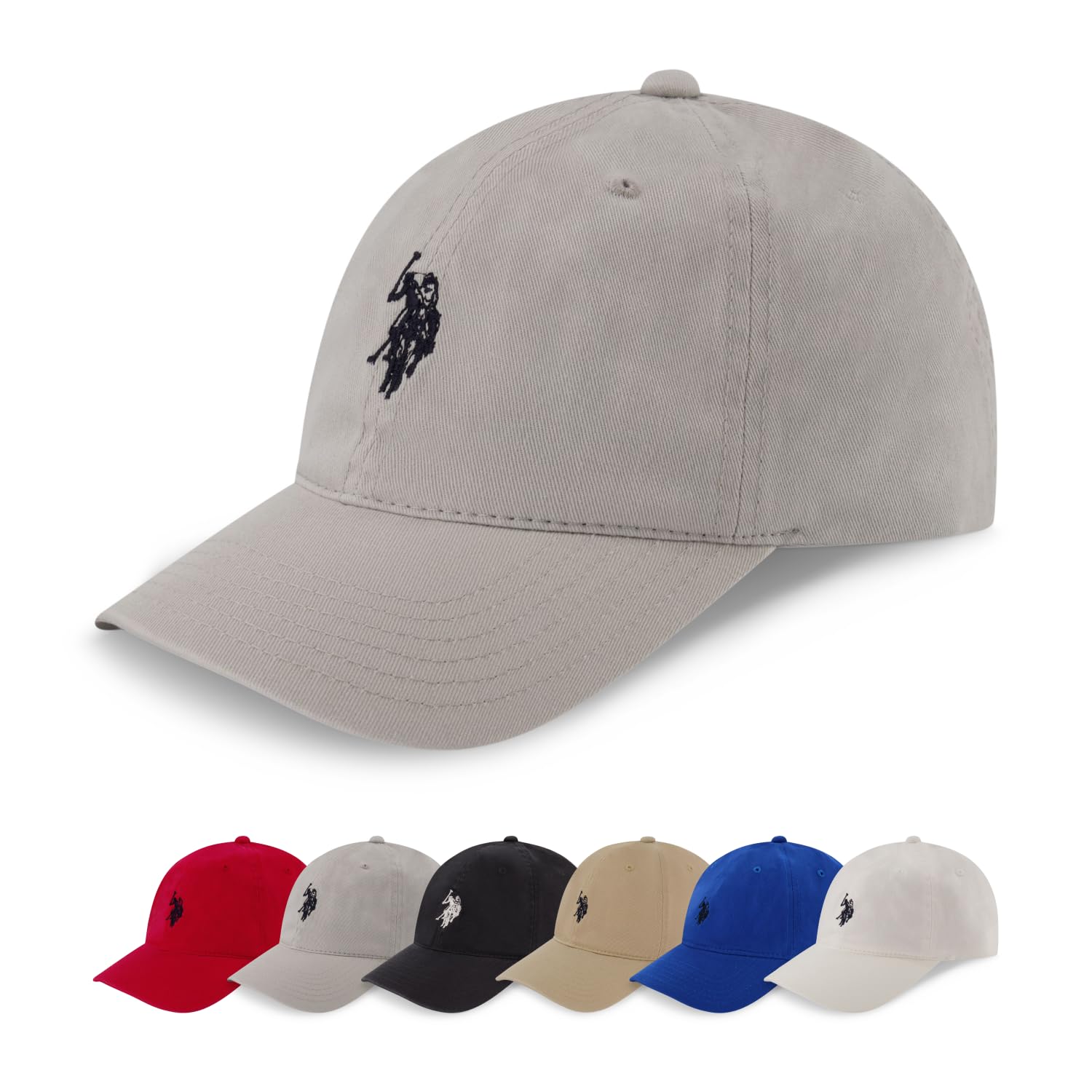 Der amerikanische Polo Assn. Kleine Polo Pony Logo Baseballmütze, 100% Baumwolle, verstellbare Kappe