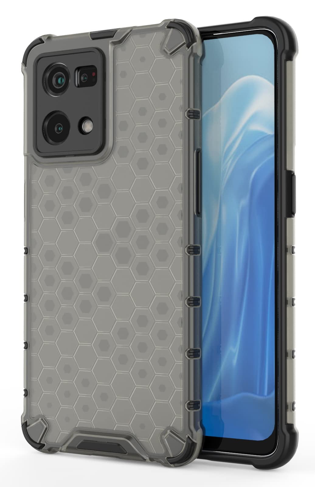 Spacekart Polycarbonate || Honeycomb || Edge To Edge Boom || Hard Case || Transparent || Shockproof || Camera Protection Back Case Cover For Oppo F21 Pro 4G - Black (B0B65RHGNN) Amazon Price History, Amazon Price Tracker