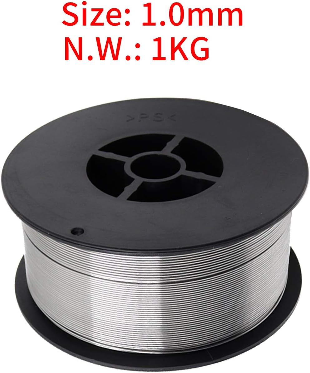 Flux Core Welding Wire E71TGS.030(0.8mm) Diameter 2Lbs Spool Gasless Silver Mig Wire, Pack of 1 - - 