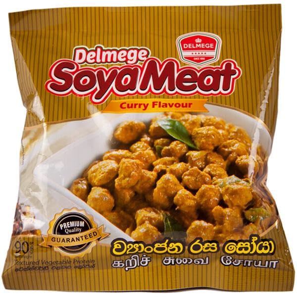 Delmege SOYA Meat | Authentic Sri Lankan Taste | (Curry Flavour, Pack of 5)