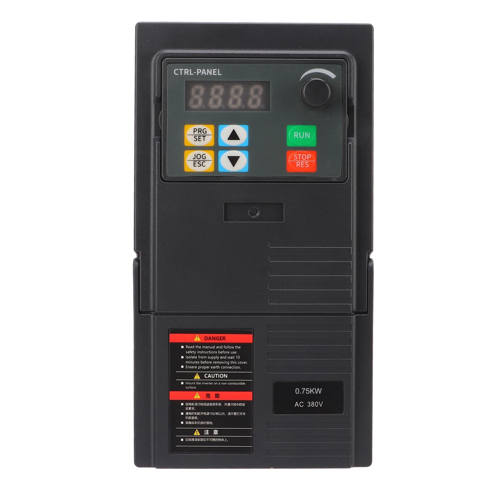 Frequenzumrichter, Antrieb mit Variabler Frequenz, 3-phasen 340-440V Eingang, 0-440V Ausgang, Wechselrichter für Elektromotorsteuerung (2,2kW, 0,75kW Motor)