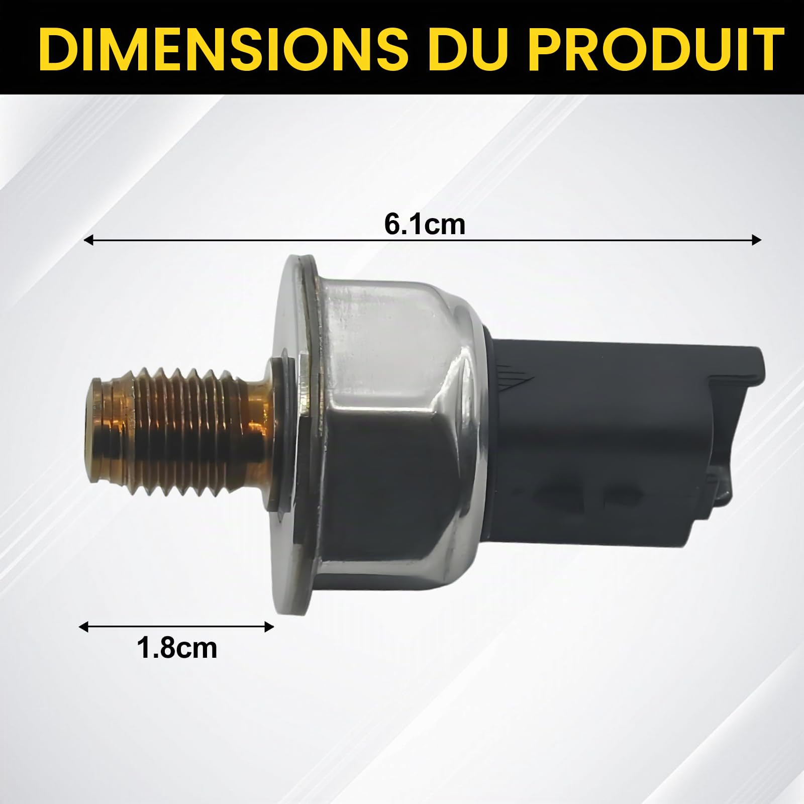 Alrens Capteur De Pression Carburant Pour Peugeot Et Citroën 9658227880 Compatible Avec Moteurs 1.6 HDI
