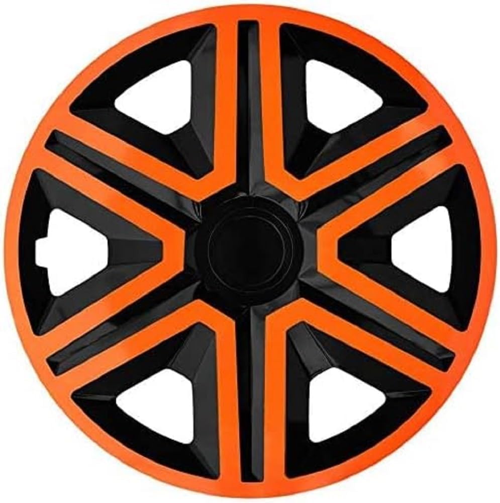 NRM Fast Hub Caps, 14 Inches, Black Colour, (4 x universal wheel trims