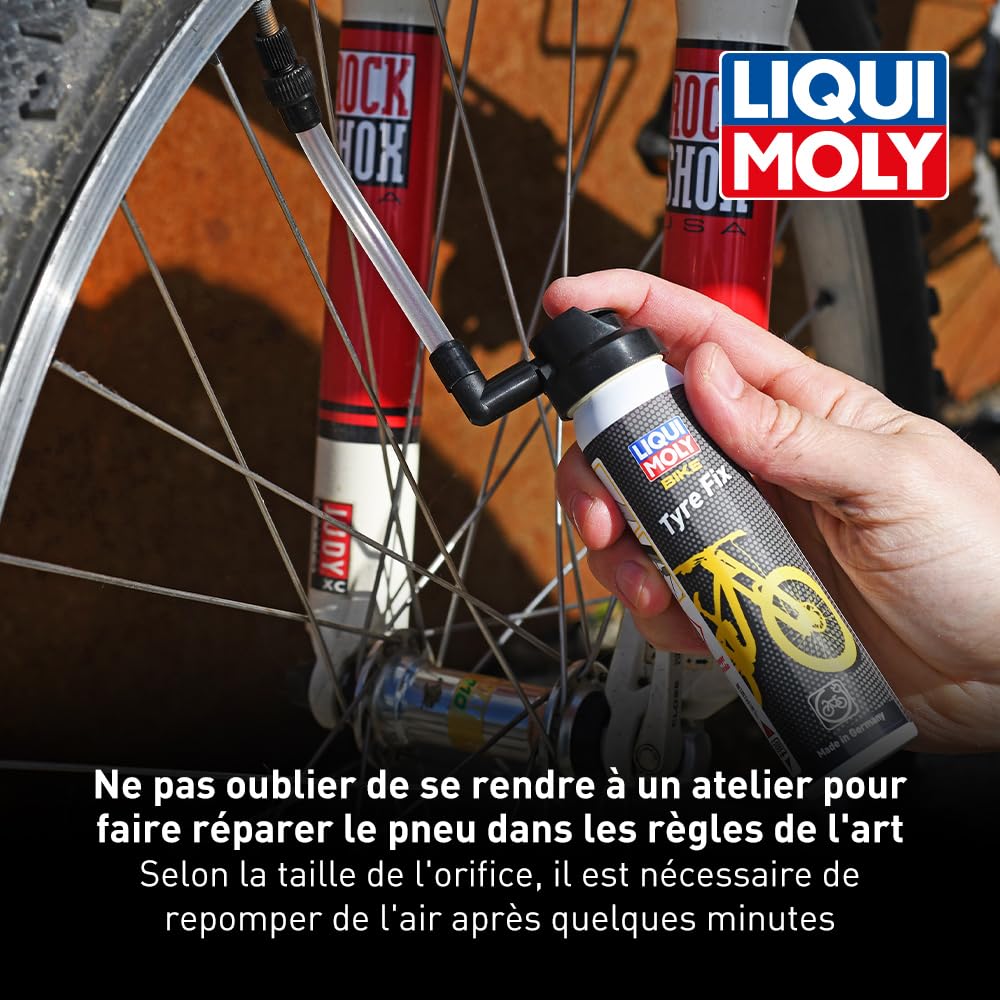 LIQUI MOLY Bike Spray de réparation pour pneus de vélo, 75 ml, Déchange de pneus de vélo, SKU: 6056 | 6056, Bike Tyre Fix