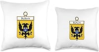 Vista 3 de Familia escudo y escudo de armas ropa y regalos Ballard Escudo de armas – almohada de tiro de escudo familiar, 16.0 x 16.0 in, multicolor