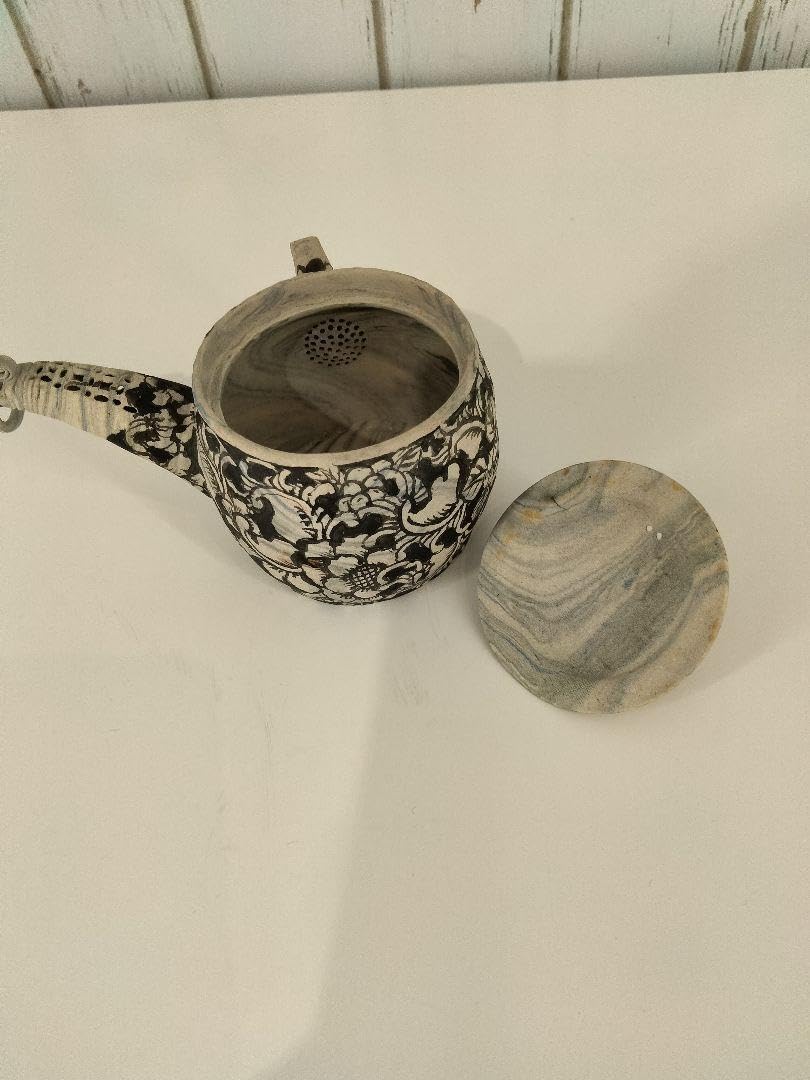㊻備前焼 宝瓶 登り窯 梅 うめ ウメ 6角 手びねり 急須 ㊻備前焼 宝瓶 登り窯 梅 うめ ウメ 6角 手びねり 急須 急須