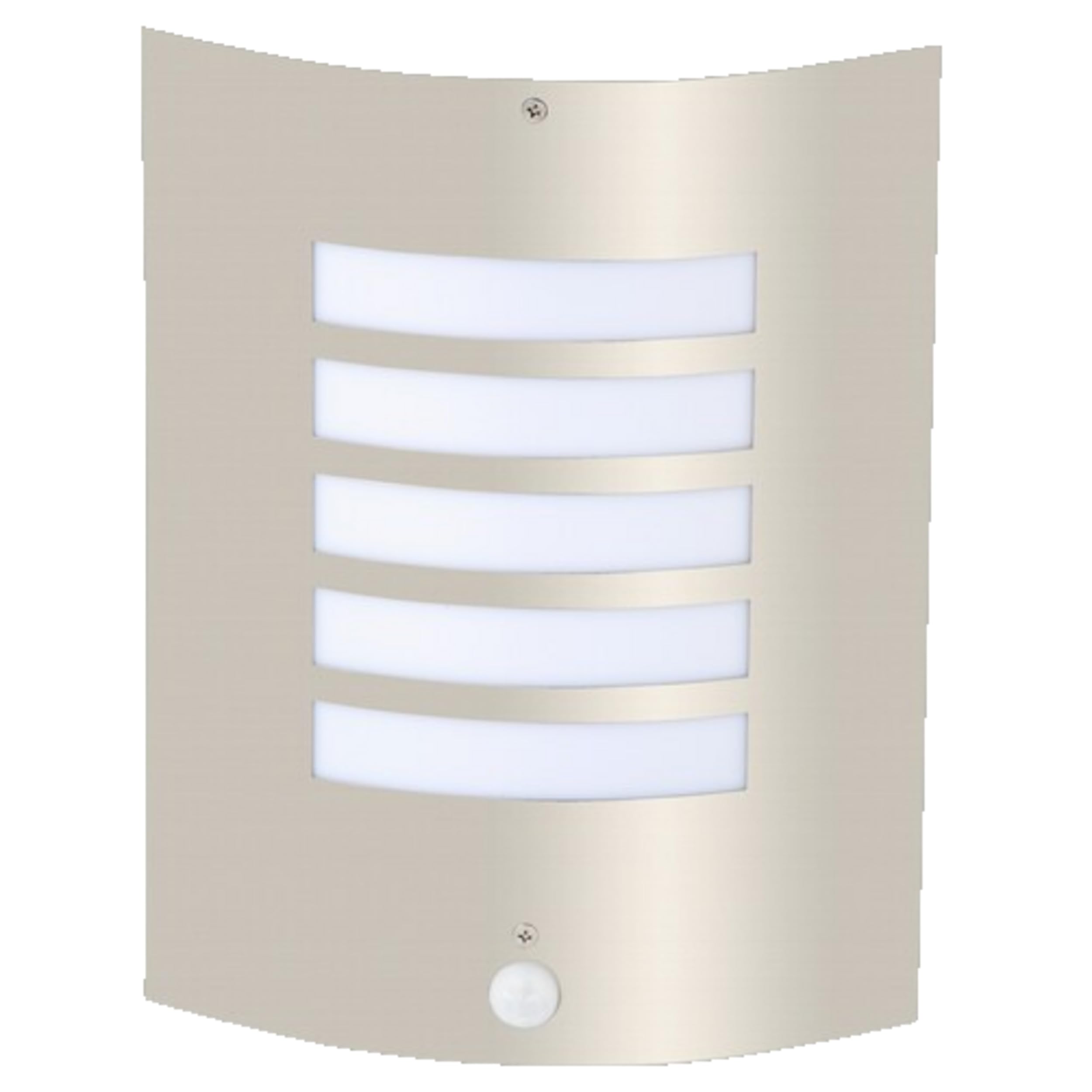 Brilliant 47698/82 A++ to E Outdoor Wall Light with Motion Sensor 60 W E27 Stainless Steel 9 x 24 x 29 cm