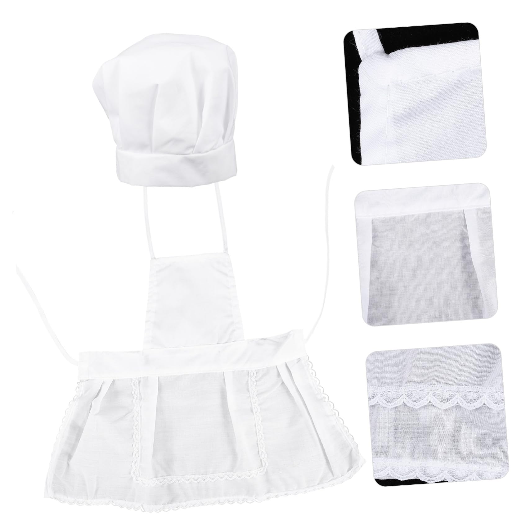 ifundom Children's Chef Hat Apron Set Cooking Apron for Boys and Girls Toddler Chef Smock Role Play Hat