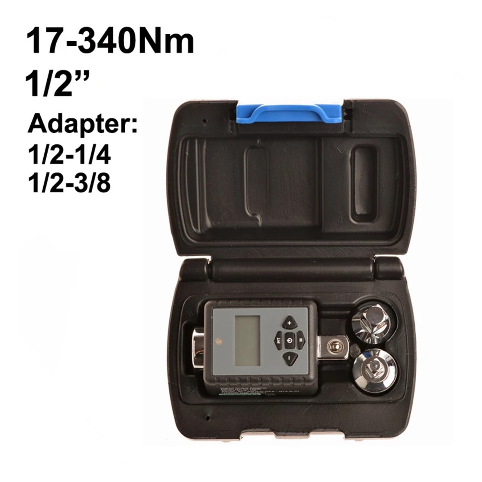 Cyfrowy adapter dynamometryczny cyfrowy klucz dynamometryczny 1/2 cala 2-200 Nm regulowany profesjonalny elektroniczny klucz dynamometryczny naprawa roweru samochodowego (17-340 Nm z