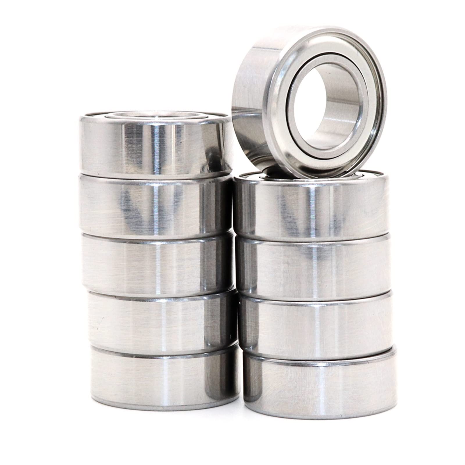 RCGKNNMUZ 10PCS 607ZZ P5 7x19x6 Single Row Deep Groove Ball Bearings Double Shielded