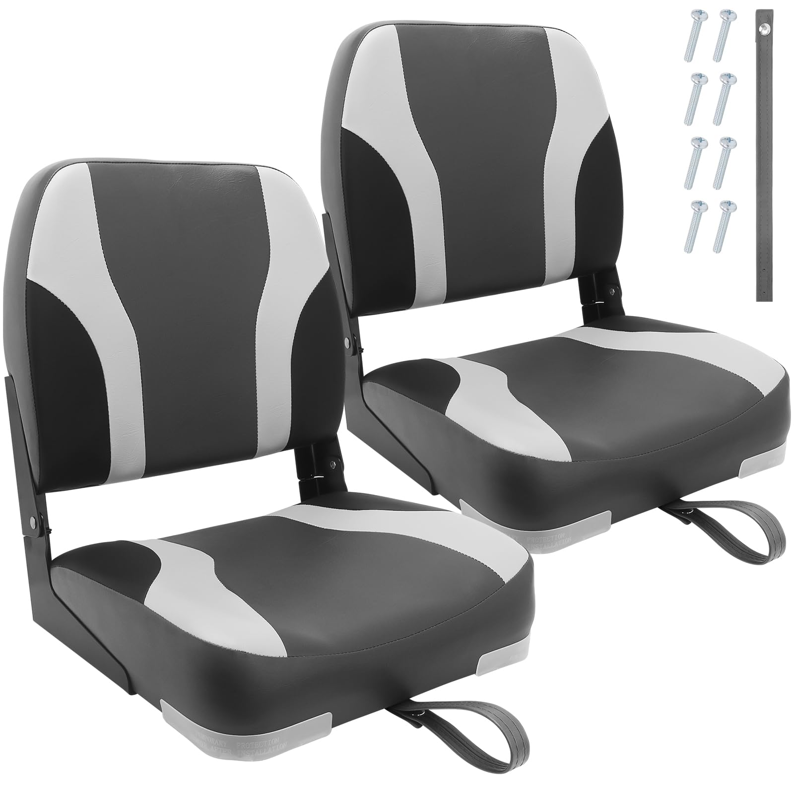 テーブル/チェア wind & sea SEA FOLDING CHAIR (2S) / GRAY Marine Low Back Boat Seat, Fishing Boat Seat 2 Pack