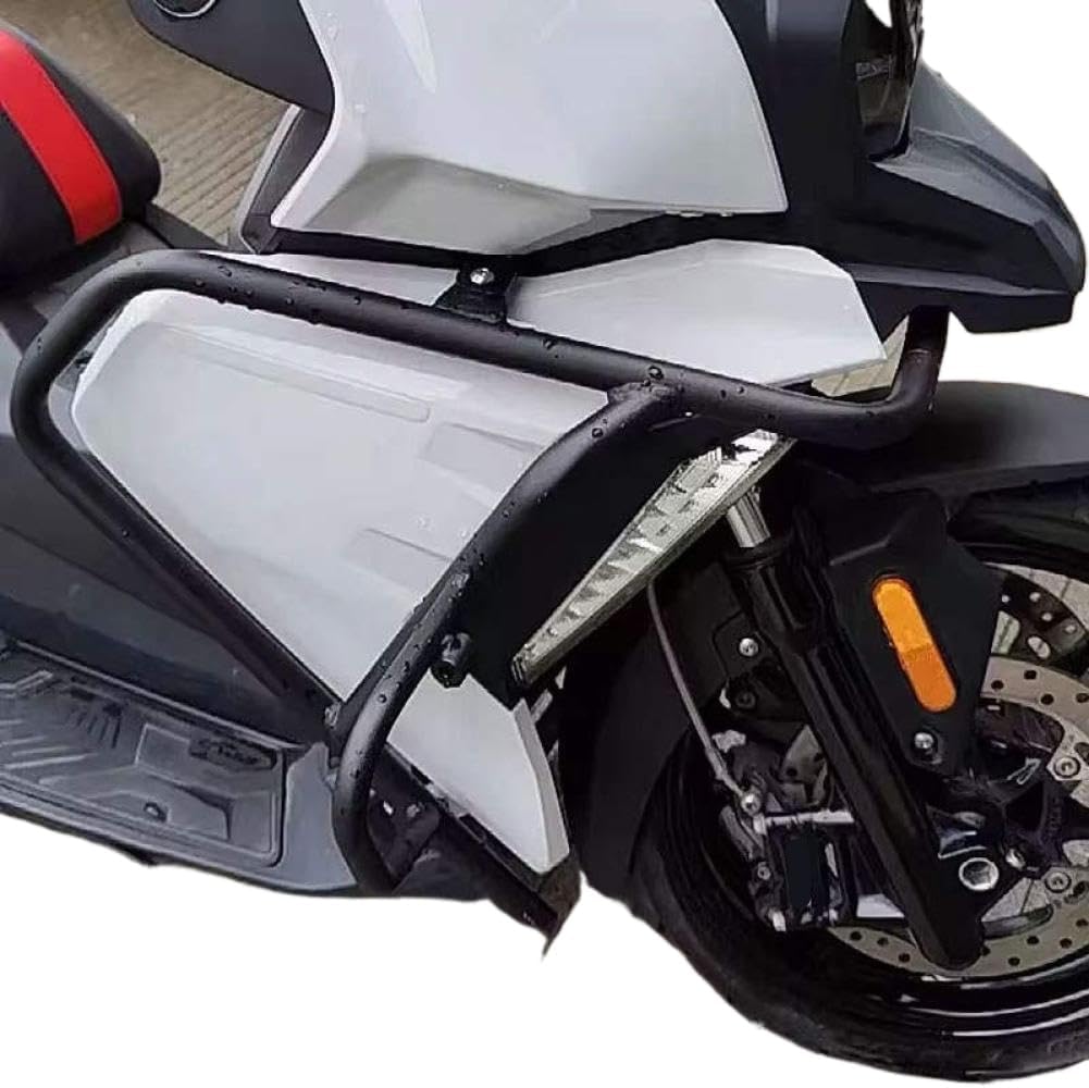 Motorcycle Crash Bar Highway Guard Stunt Cage Bumper Front Side Frame Protector Compatible with C 400X C400X 2019 2020 2022(Black)