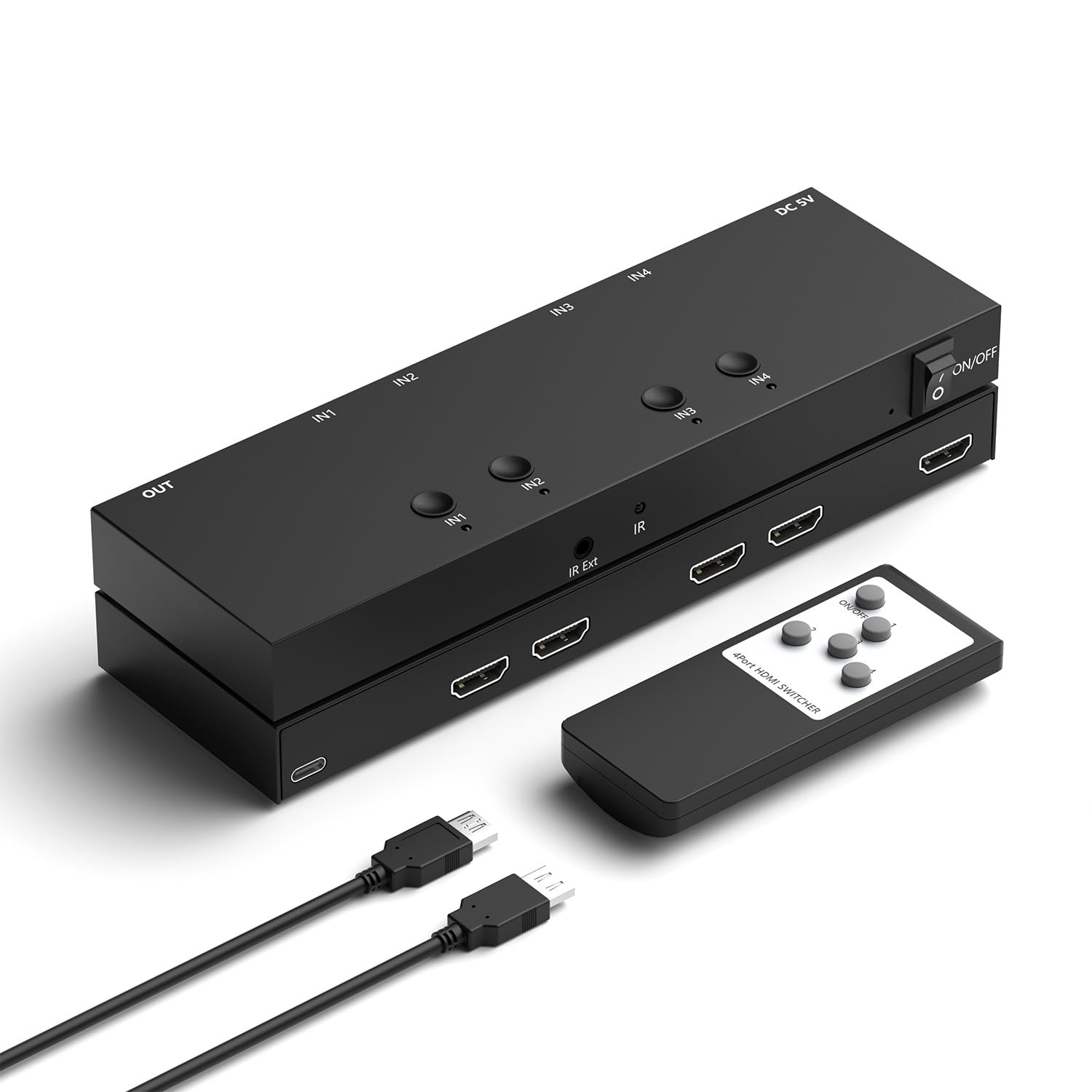 Amazon.com: ZUZONG 4 Port HDMI Switch 4k@60hz HDMI Switcher 4 in 1