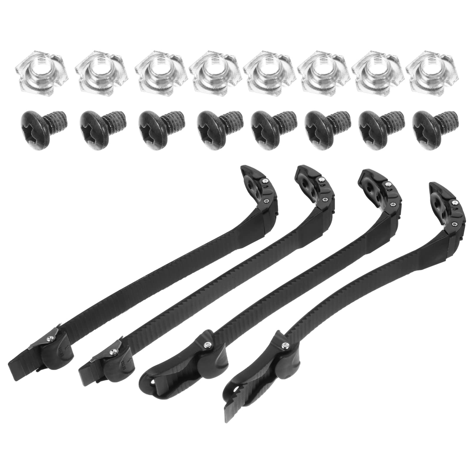 POFET 2 stks Vervangingen Inline Rolschaatsen Schoenen Energie Riem Met Gesp Schroeven Moeren Accessoire Onderdeel, Universele Gemakkelijk Installatie Veiligheid Vervanging Skates Strap Set (1