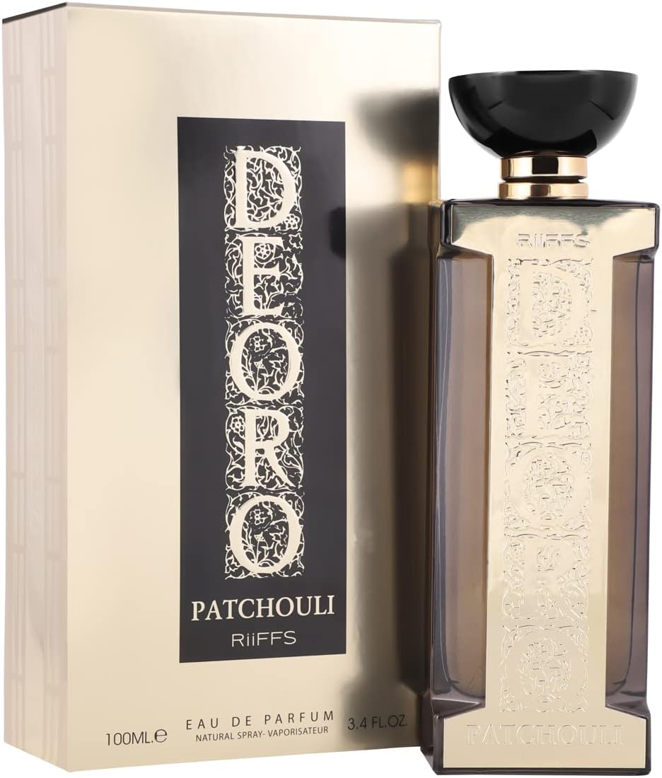 RiiFFS Deoro Patchouli Imported Perfume for Men, Premium Scent, Citrusy, Spicy & Sweet, Soothing Fragrance, Long Lasting Perfume Spray, 100ml