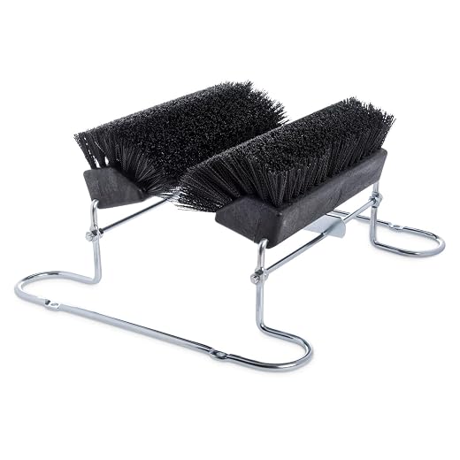 SPARTA Boot and Shoe Cleaning Brush 16.5" x 14.75" x 7", 6 lbs with Scraper for Heavy-Duty Dirt and Mud Remover at Homes, Farms, and Worksites, Polypropylene (Pp), Black