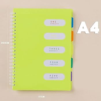 Amazon.co.jp: QQZSG リングノート A4 ノートブック 150枚 横