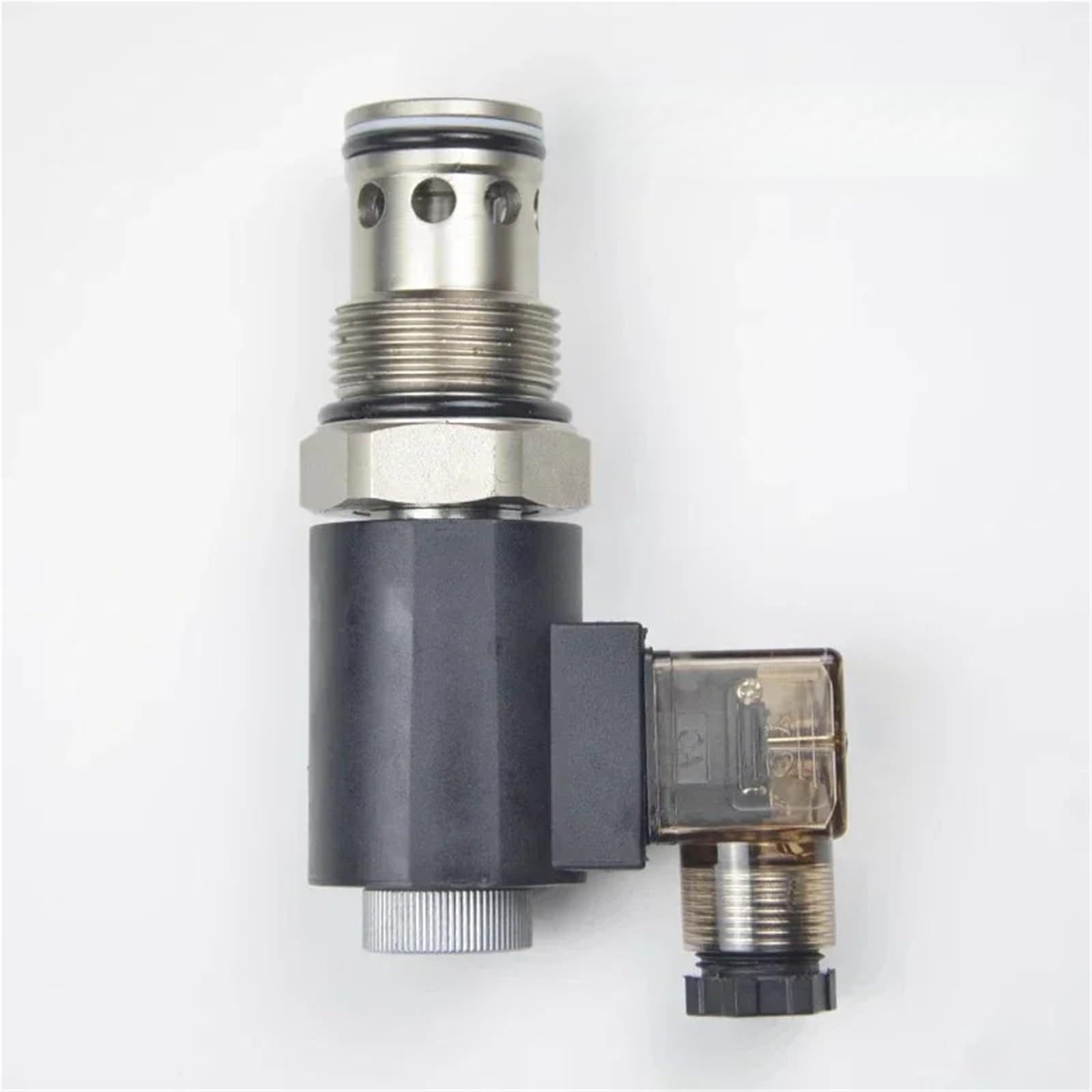 2-Position 2-Way Normally Closed Threaded Hydraulic Cartridge Pressure Maintaining Solenoid Valve DHF16-220 SV16-20 NCP(Spool DC12V Coil)