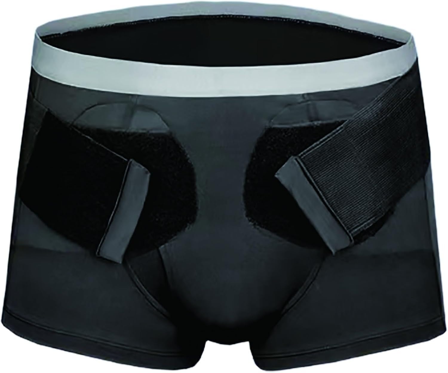 Slip Ernia Inguinale Uomo,Mutande Per Ernia Inguinale Uomo Con Cuscinetti Compressione Rimovibili,Fascia Per Ernia Inguinale Regolabile,Cintura Per Ernia Inguinale Uomo,Supporto Bilaterale 2XL