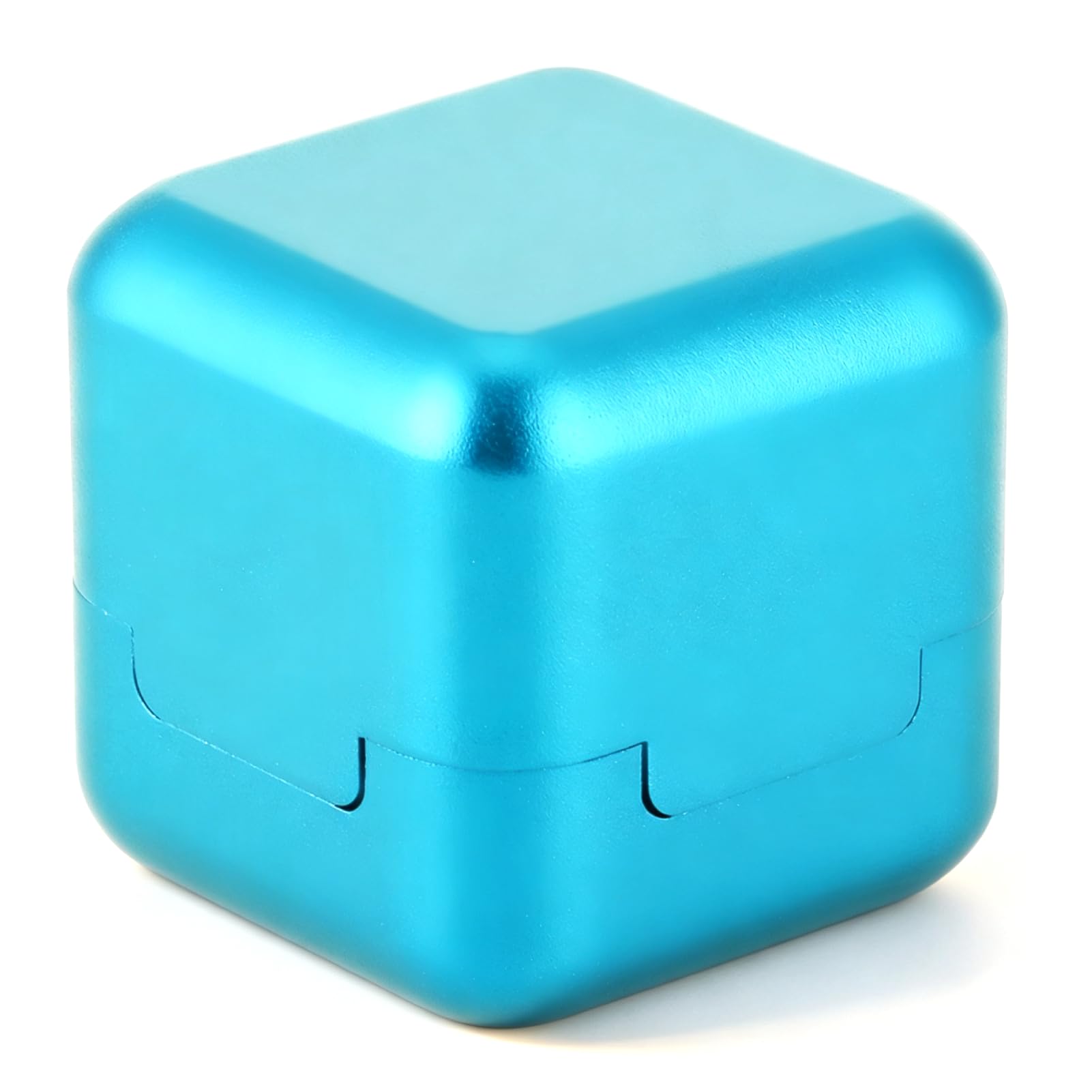 Agatige 1.2x1.2x1.2inch Billiard Cues Chalk Holder, Aluminum Portable Mini Cues Tip Chalk Holder Billiard Pool Chalks Tip Case Billiards Accessories for Snooker Sports (Blue)
