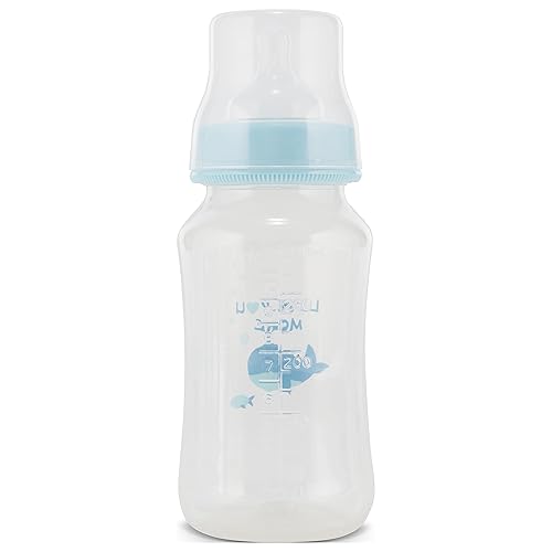 Miniatura 7 de Paquete de 2 biberones de alta calidad, 11 onzas, con forma de reloj de arena, divertidos estampados para niños y niñas, cubierta transparente, sin