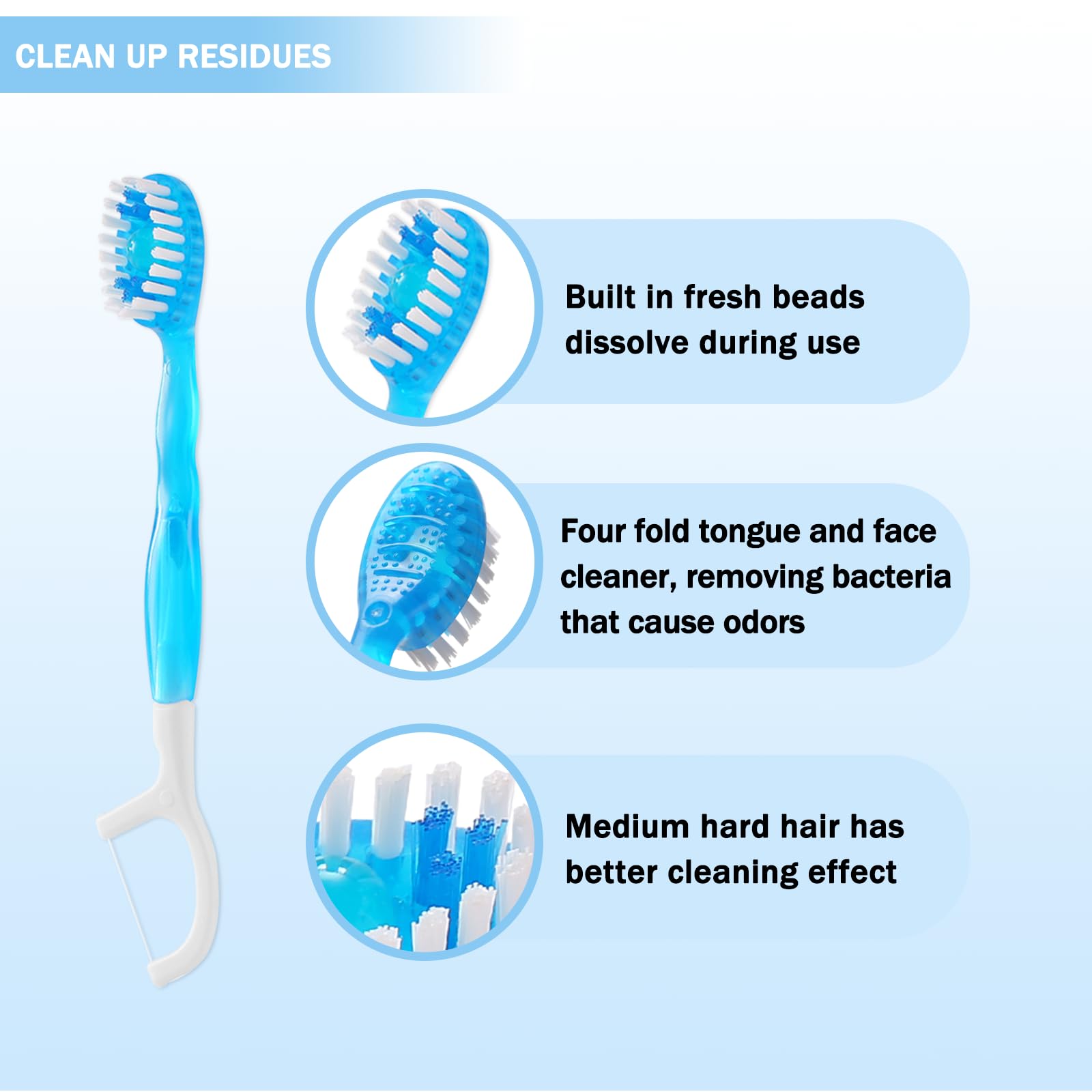 20 cepillos de dientes desechables de viaje empaquetados individualmente con pasta de dientes, conveniente mini cepillo de dientes desechable 5 en 1 (cepillo de dientes + pasta de dientes + raspador 6
