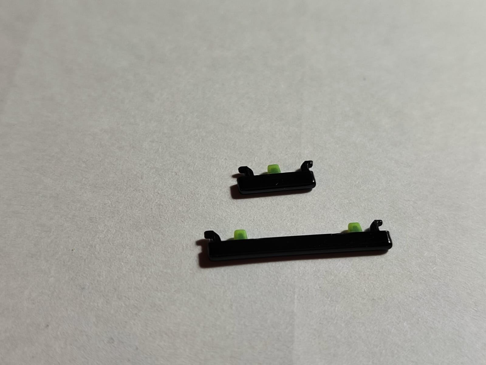 Zestaw zewnętrznych przycisków, boczny włącznik/przycisk, regulator głośności, kompatybilny z Xiaomi Mi 10 Lite 5G (czarny)