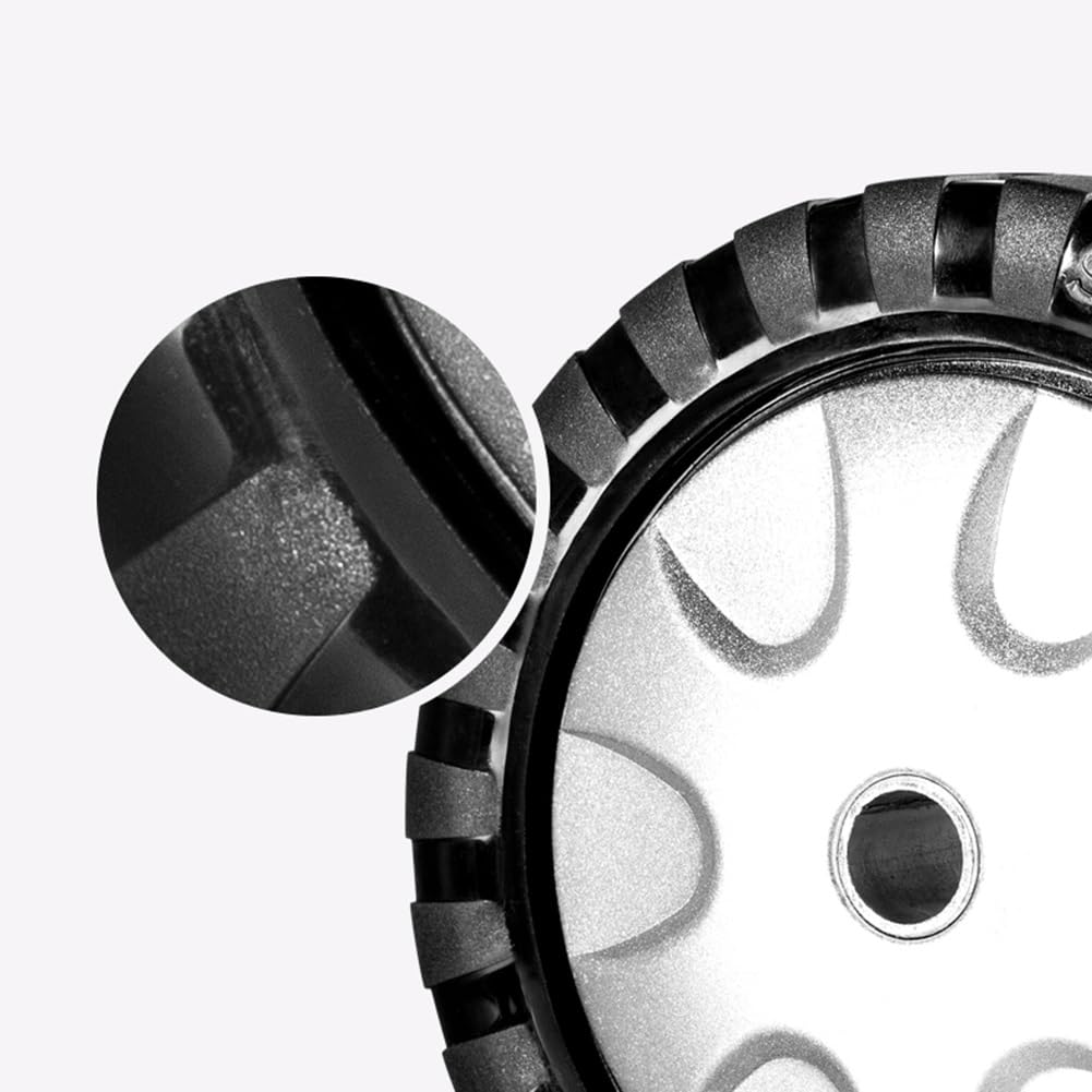 Gerrit 125mm Ruota con Perno Filettato per Carichi Pesanti, M20 Barra Filettata Metrica, Set di 4 Ruote Girevole Industriali Lisce e Silenziose, Ammortizzanti e Resistenti all'usura