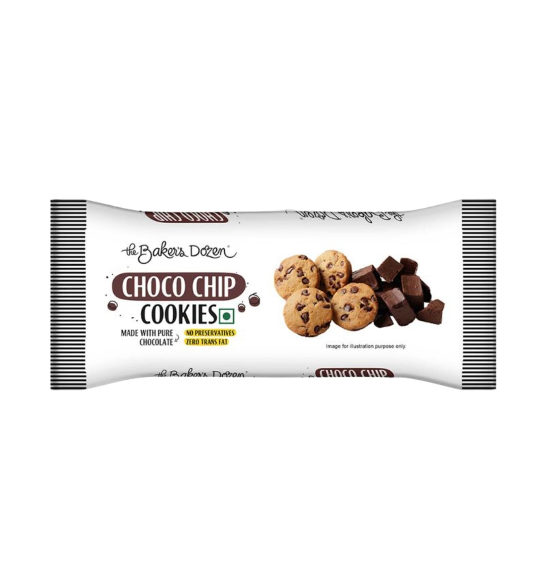 The Baker's Dozen Chocochip Cookies | Handmade Cookies | Crunchy and Delicious | No Preservatives | Zero Transfat,60 gm
