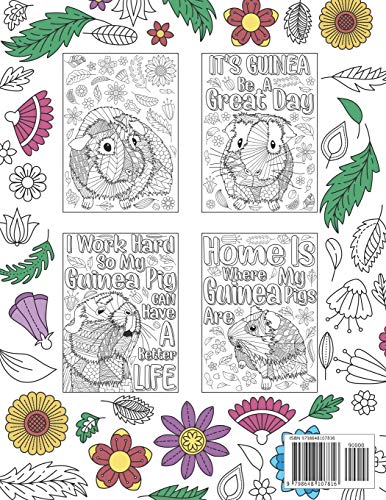 Guinea Pig Coloring Book: A Cute Adult Coloring Books for Guinea Pig Owner, Best Gift for Cavy Lovers image 4