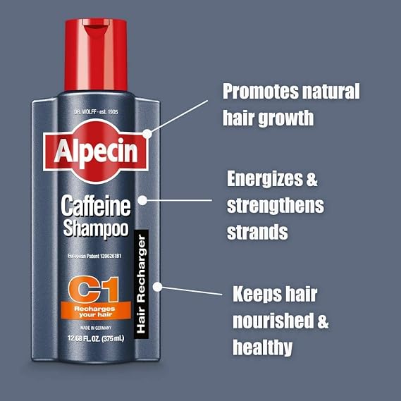 Alpecin C1 Caffeine Shampoo 3-Pack + After Shampoo Liquid Bundle