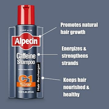 Alpecin C1 Caffeine Shampoo 3-Pack + After Shampoo Liquid Bundle