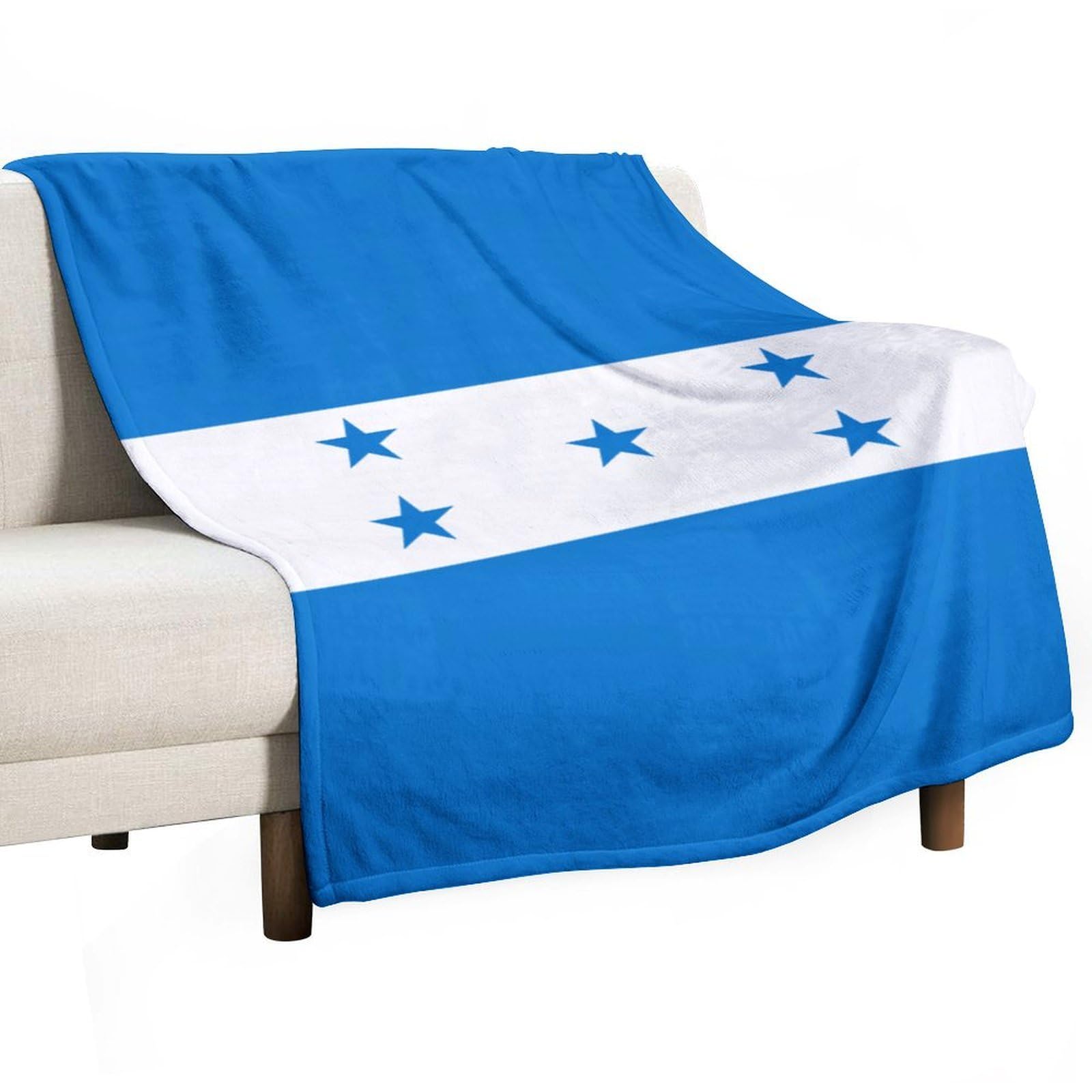Cgsbngha Style Honduras Flag Flannel Fleece Blanket Lightweight Soft Throw Blankets For Sofa Couch Bed Chair