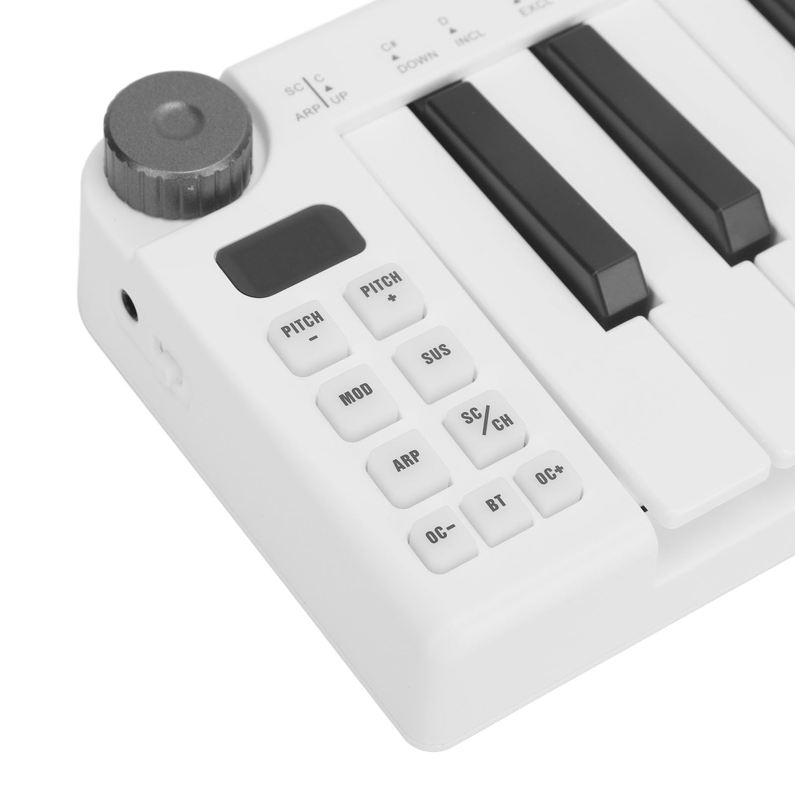 Controlador de Teclado MIDI 25 Teclas, Amplia Conectividad, Diseño Portátil, Entradas Salidas MIDI Versátiles, Controlador de Teclado de 25 Teclas