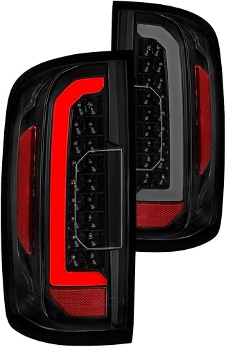 ANZO - Luces traseras LED GMC Canyon 15-21 con barra de luz lente humo negro 311403
