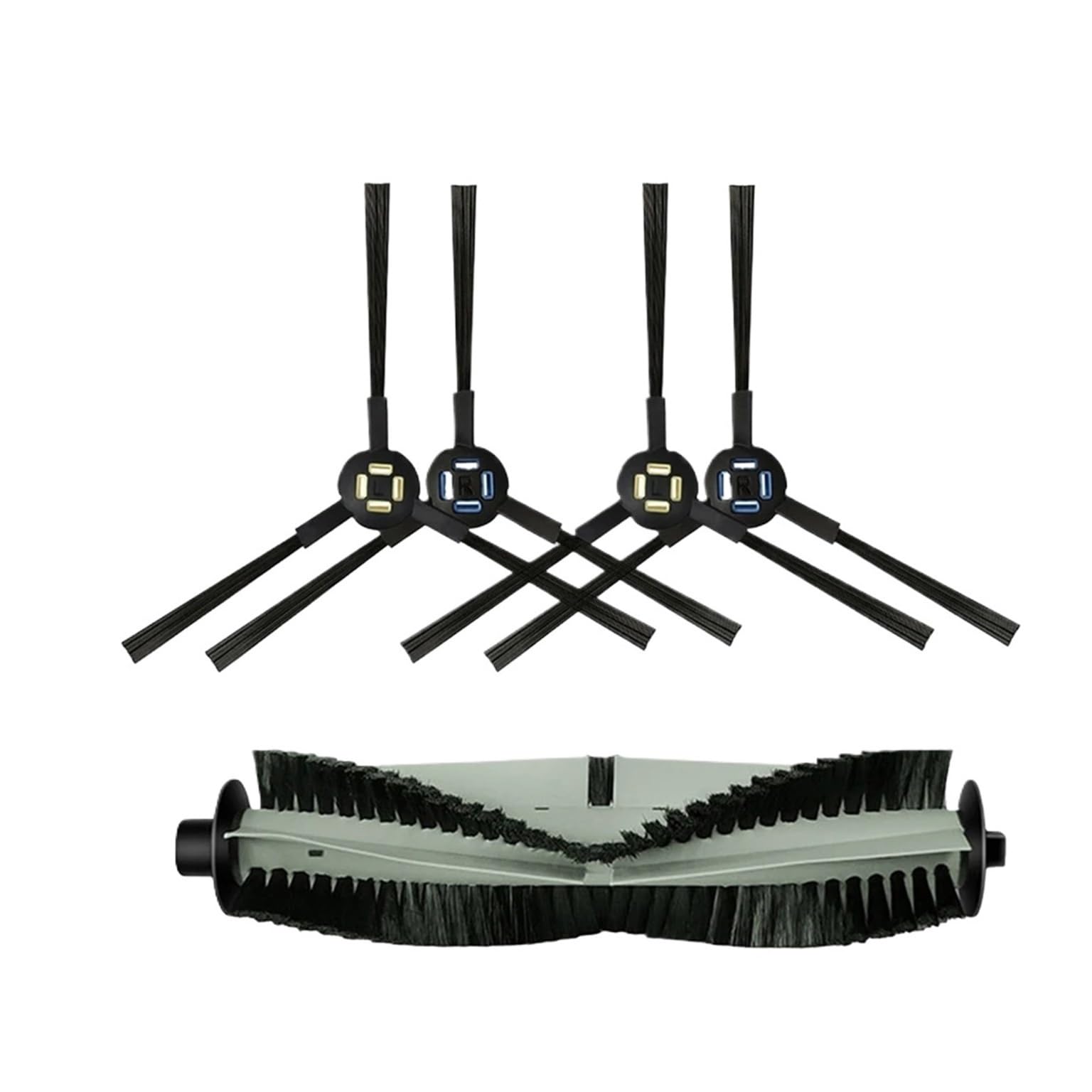Vacuum Cleaner Main Side Brushes ，Compatible for Silvercrest ，SSR1 SSRA1 ，Compatible for Ilife， A9s,A9,A7 A80 Plus A10s L100，Vacuum Roller Brushes