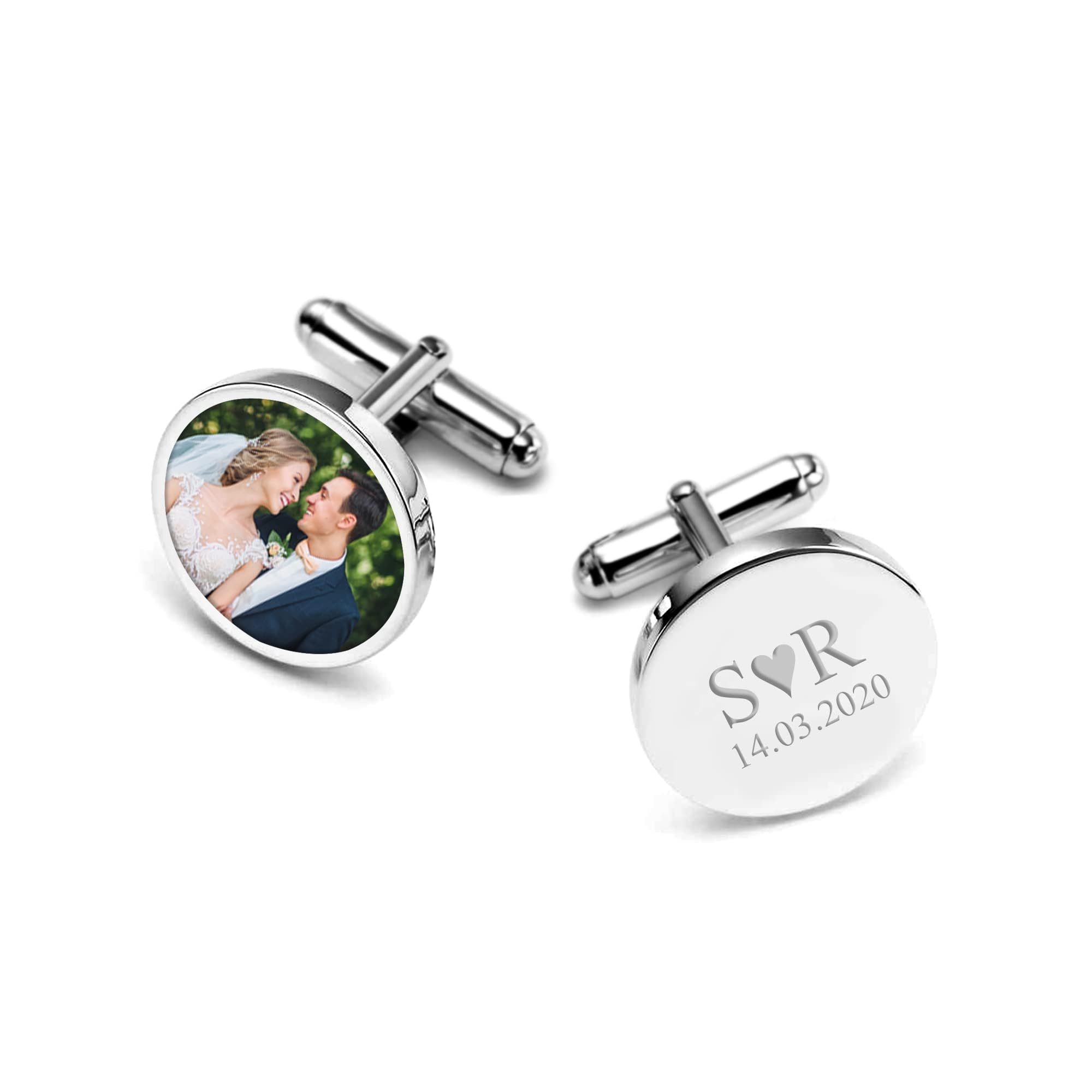 LeCalla Personalized Customized any Message Photo Cufflinks for Men and Boys Father Grand Father Uncule (B0D1QQBGT1) Amazon Price History, Amazon Price Tracker
