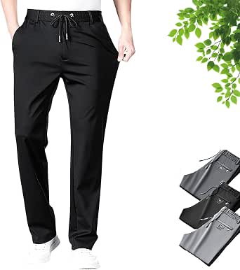 Meshirons Ice Silk Mesh Panel Pants – Men's Quick-Dry Casual Pants With Ventilation & Stretch
