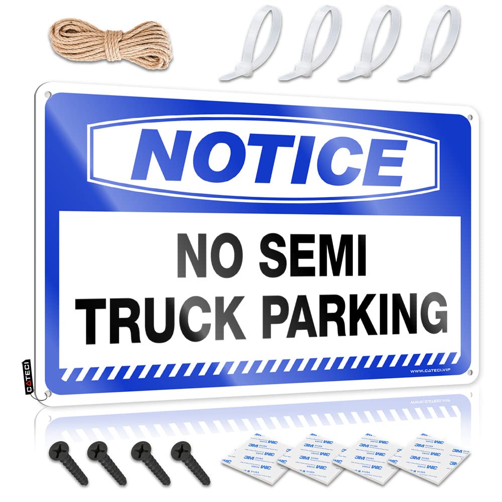 Man Cave Signs For Men Notice No Semi Truck Parking Tin Sign Bar Stuff For Man Cave Metal Signs For Bar(30X40CM)