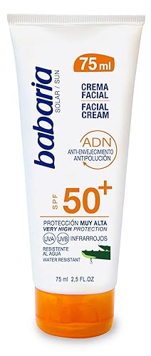 Babaria Aloe Vera Crema Solar Facial SPF 50+ UVA/UVB 2.5 fl oz