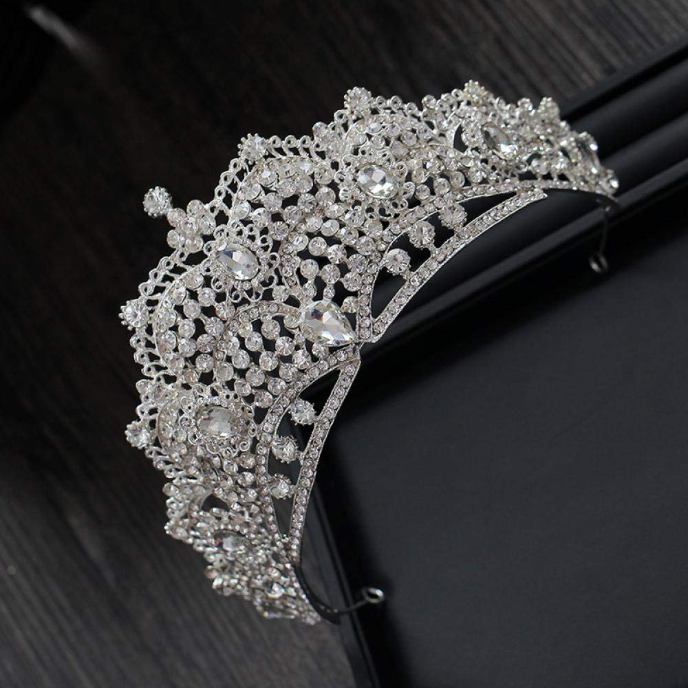 Tiara Ruinuo 316L'Alliage Coiffe La Couronne Noble Luxe Argent Femme Simple Fashion Mariage Accessoires Cheveux Serre-Tête Vintage Cadeau Parti
