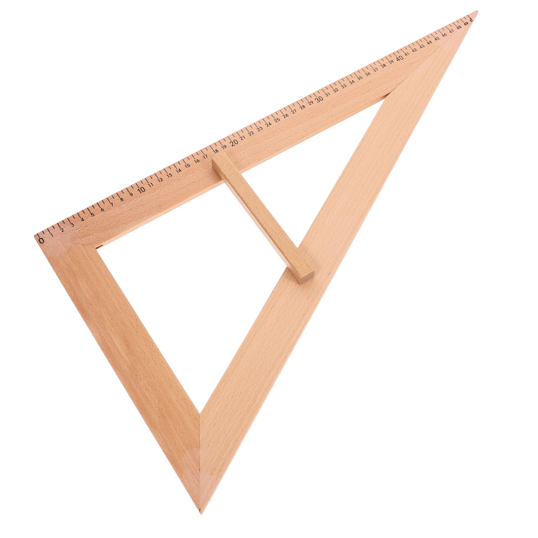 Tofficu 3stücke Holz-messwerkzeug Geometrie-dreieck Für Lehrer Und Schüler Präzises Messlineal Aus Hartholz Für Unterricht Und Kreative Projekte